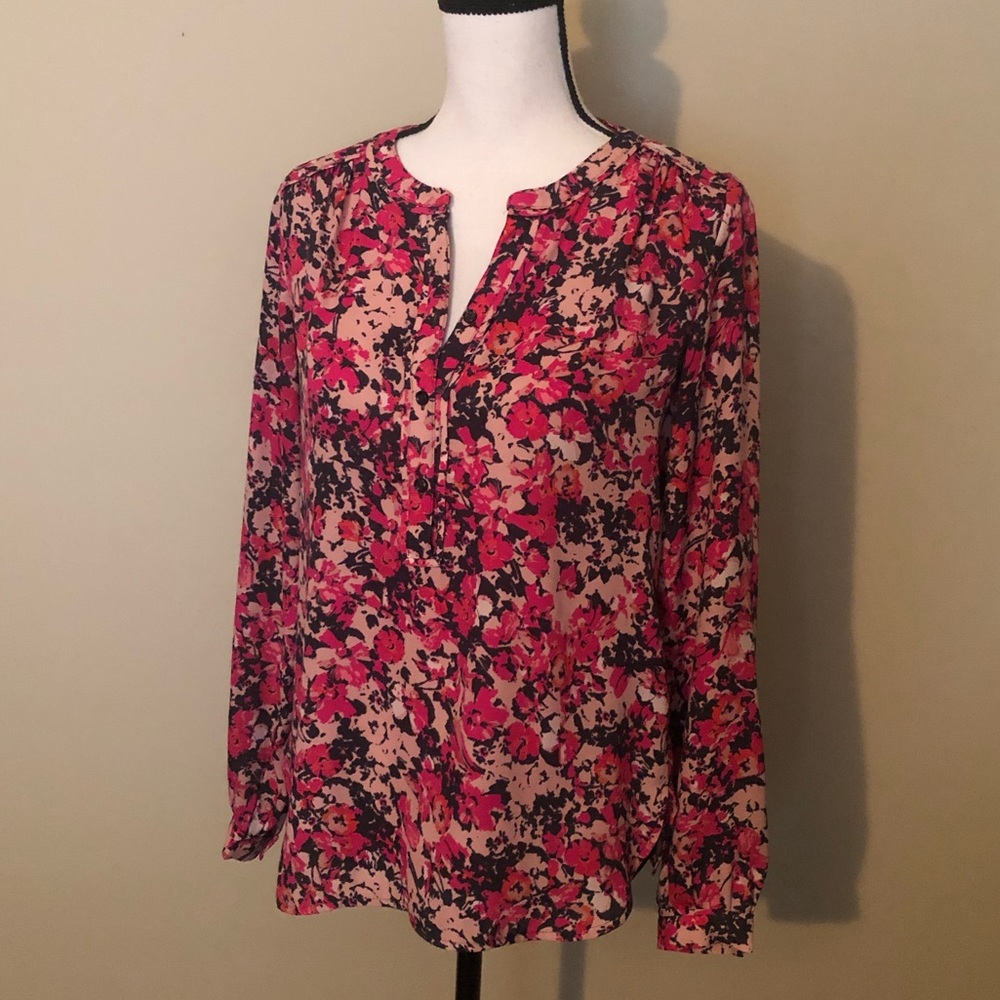 LOFT Floral Blouse